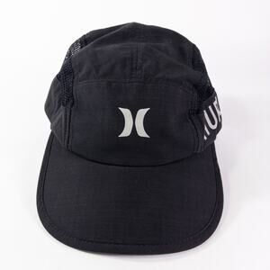 Hurley Big Sur Cap Hat One Size Flexible Running Cycling Solid Black